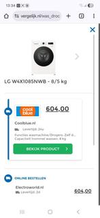 LG was-droogcombinatie W4X1085NWB – 8/5 kg, Ophalen of Verzenden, Zo goed als nieuw