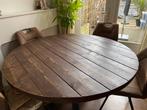 Ronde eettafel, Huis en Inrichting, Tafelonderdelen, Ophalen, Gebruikt, Rond, 100 tot 150 cm
