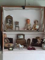 Oude poppen meubeltjes en.popjes, Antiek en Kunst, Antiek | Speelgoed, Ophalen of Verzenden