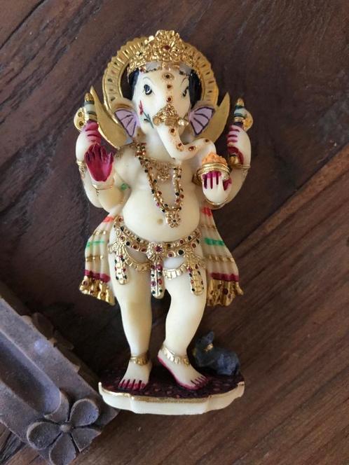 Ganesha en Krishna meditatie altaar kit box uit india, Verzamelen, Beelden en Beeldjes, Nieuw, Religie, Ophalen of Verzenden