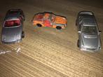 4x Siku Porsche 928 + Porsche 911 + Mercedes CLK + bus O303, Ophalen of Verzenden, Zo goed als nieuw, Auto, SIKU