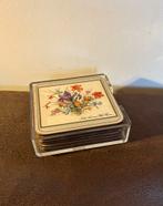 Vintage Pimpernel Onderzetters - Bloemmotieven, Ophalen of Verzenden, Gebruikt, Glas of Kopje