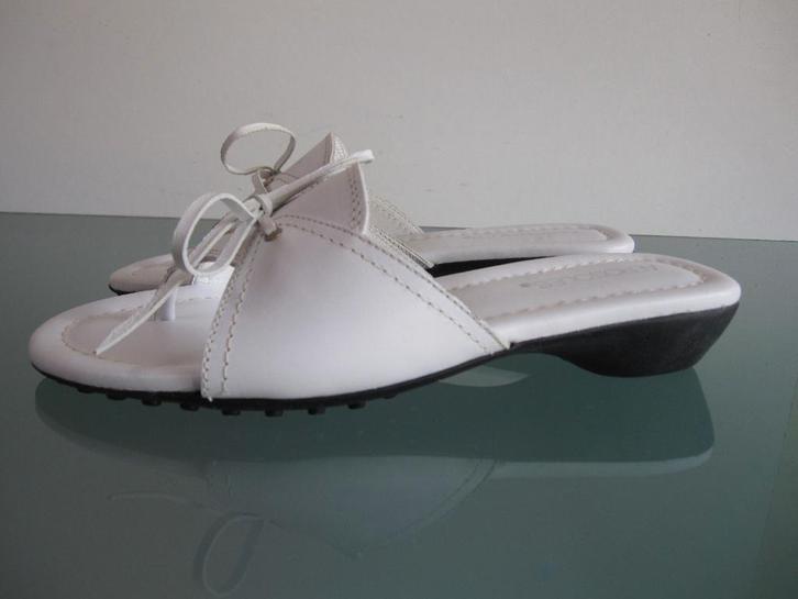 GRATIS VERZENDEN | AEROSOLES Nieuwe witte teenslippers 36.5, Kleding | Dames, Schoenen, Nieuw, Slippers, Wit, Verzenden