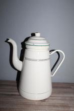 SALE emaille koffie kan met decorrandje, Ophalen of Verzenden