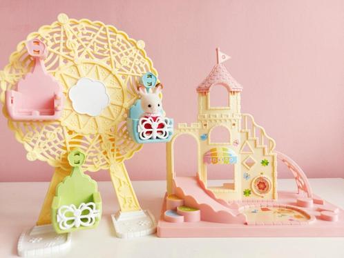 Sylvanian Families reuzenrad en baby speelkasteel, Kinderen en Baby's, Speelgoed | Poppenhuizen, Gebruikt, Toebehoren, Ophalen of Verzenden