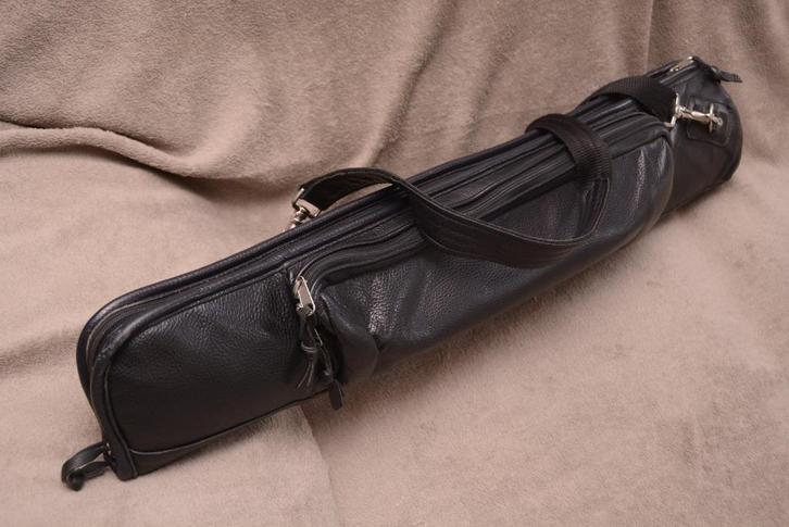 Lederen Case voor Sopraan Saxofoon, Hand Made, Muziek en Instrumenten, Behuizingen en Koffers, Zo goed als nieuw, Saxofoon, Ophalen of Verzenden