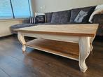 Salontafel met Queen Ann poten 130cm, Ophalen, 100 tot 150 cm, 50 tot 100 cm, Zo goed als nieuw