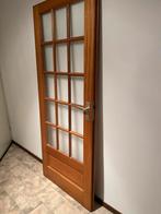 Te koop 2 Meranti binnendeuren, Doe-het-zelf en Verbouw, Ophalen, Zo goed als nieuw, Binnendeur, 200 tot 215 cm