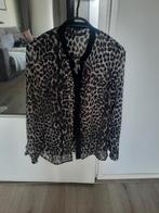 Panter print,doorschijnende blouse maat S, Ophalen of Verzenden, Zo goed als nieuw, Maat 38/40 (M), Overige kleuren