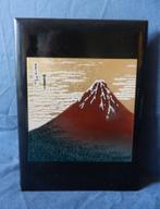 Prachtig gelakt boekje voor 2 foto's met Mount Fuji Japan, Antiek en Kunst, Ophalen of Verzenden