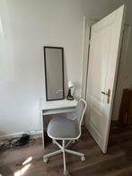 Mirror, Desk, chair, drying rack and lamp, Huis en Inrichting, Tafels | Kaptafels, Ophalen, 50 tot 100 cm, Zo goed als nieuw, Minder dan 100 cm