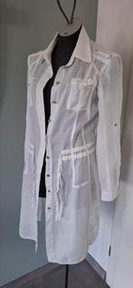 Claudia Sträter blouse tuniek witte lange blouse 36 S igs, Wit, Ophalen of Verzenden, Claudia Sträter, Maat 36 (S)