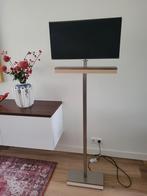 Stijlvolle Staande Lamp - RVS & Essenhout, Huis en Inrichting, Lampen | Vloerlampen, Ophalen