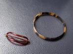 Antieke armband en haarpin / haarspeld van schildpad, Verzenden, Overige materialen, Armband