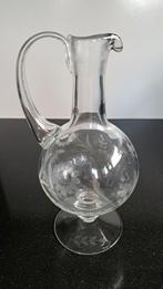Antieke glazen Ewer of Karaf, Antiek en Kunst, Ophalen of Verzenden