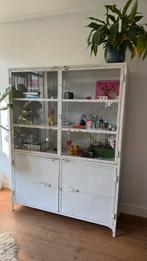 Vintage apothekerskast, Huis en Inrichting, Kasten | Vitrinekasten, Ophalen, 100 tot 150 cm, 100 tot 150 cm, Vintage Jaren 50