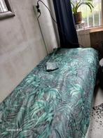Mooi satijnzacht dekbedovertrek met sloop, Huis en Inrichting, Slaapkamer | Beddengoed, Gebruikt, Eenpersoons, Dekbedovertrek