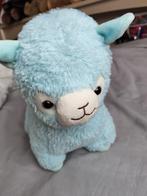 Lichtblauwe Alpaca Knuffel 34cm, Ophalen of Verzenden, Zo goed als nieuw, Overige typen