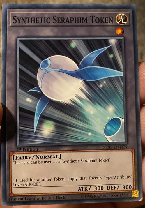 Yu-Gi-Oh! Synthetic Seraphim Token SR05 1st Edition !, Hobby en Vrije tijd, Verzamelkaartspellen | Yu-gi-Oh!, Zo goed als nieuw