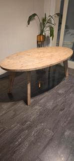 Ovale Houten Tafel - Mooie Eettafel, Huis en Inrichting, Tafels | Eettafels, Ophalen, Eikenhout, 100 tot 150 cm, 200 cm of meer