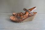 Art bruine lederen sleehak sandalen maat 41, Kleding | Dames, Art, Bruin, Verzenden, Sandalen of Muiltjes