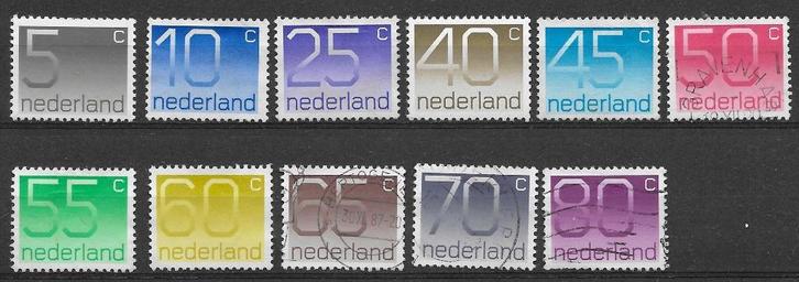1976-2001, NVPH 1108-1118 serie crouwel zegels {A1}, Postzegels en Munten, Postzegels | Nederland, Gestempeld, Na 1940, Ophalen of Verzenden