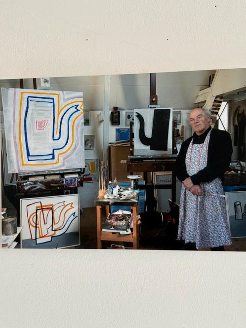 Klaas Gubbels, titel ‘de kleuren van de schilder III’, Antiek en Kunst, Kunst | Schilderijen | Modern, Ophalen
