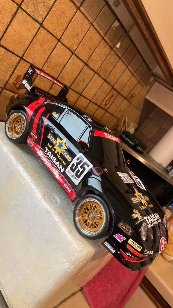 RC Tamiya Porsche GT2 Taisan TA-02 SW ZGAN, Hobby en Vrije tijd, Modelbouw | Radiografisch | Auto's, Zo goed als nieuw, Auto onroad