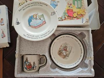 Wedgwood Peter Rabbit (geboorte) kinder servies  beschikbaar voor biedingen