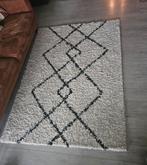 Vloerkleed zwart-wit ruit, Ophalen, Gebruikt, Rechthoekig, Wit