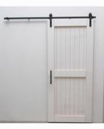 Nieiuwe schuifdeur mdf wit gegrond 235x100 cm, Ophalen, 80 tot 100 cm, 215 cm of meer, Binnendeur