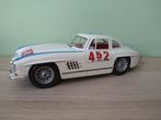 Mercedes-Benz 300 SL Gullwing Mille Miglia 1955 #452 Bburago, Ophalen of Verzenden, Zo goed als nieuw, Auto, Bburago