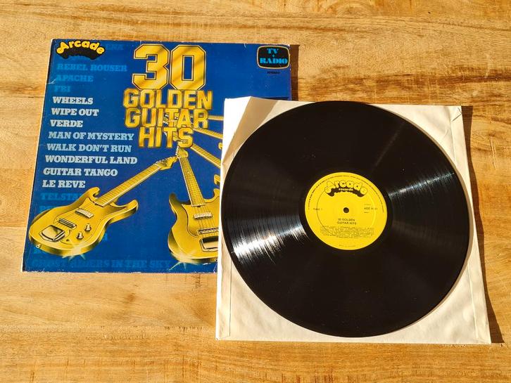 LP Unknown Artist – 30 Golden Guitar Hits, Cd's en Dvd's, Vinyl | Rock, Zo goed als nieuw, Poprock, 12 inch, Ophalen of Verzenden