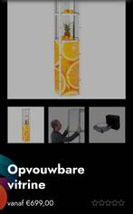 Opvouwbaar vitrinekast display met licht, Huis en Inrichting, Ophalen of Verzenden, Zo goed als nieuw, 25 tot 50 cm, 50 tot 100 cm