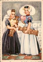 VHK, Sint Nicolaas, Zeeland, Verzamelen, Ansichtkaarten | Themakaarten, Verzenden, 1940 tot 1960, Ongelopen, Klederdracht