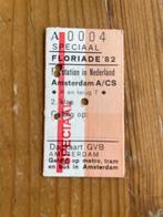 Oud treinkaartje Floriade 1982 Amsterdam, Verzamelen, Spoorwegen en Tramwegen, Verzenden, Gebruikt, Trein