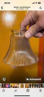 transparant glazen hanglampje, Huis en Inrichting, Ophalen of Verzenden, Zo goed als nieuw, Rond, Minder dan 25 cm