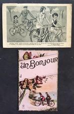 Fiets Rijwiel Tandem Groet Romantiek Modern Gezin Familie, Ophalen of Verzenden, 1920 tot 1940, Ongelopen, Voertuig