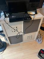 Witte ikea kallax kast 4 vakken + bakken, Huis en Inrichting, Ophalen, Zo goed als nieuw, Minder dan 150 cm, Minder dan 100 cm