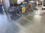 4 vintage draad stoelen, Huis en Inrichting, Stoelen, Ophalen, Gebruikt, Twee, Zwart