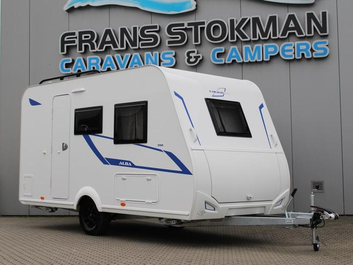 Caravelair Alba 390 Dwars bed - Lichtgewicht - NIEUW 2026, Caravans en Kamperen, Caravans, Bedrijf, tot en met 3, 750 - 1000 kg