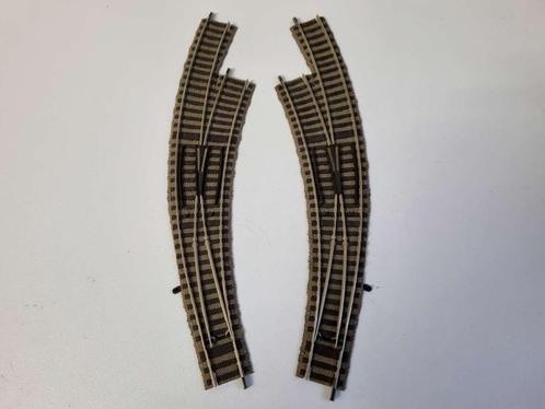 Fleischmann 6142 - Bochtwissel links + rechts, Hobby en Vrije tijd, Modeltreinen | H0, Zo goed als nieuw, Rails, Gelijkstroom