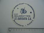 sticker oud Tamboer korps majorette Barbara schaesberg retro, Verzenden, Zo goed als nieuw, Bedrijf of Vereniging