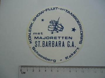 sticker oud Tamboer korps majorette Barbara schaesberg retro beschikbaar voor biedingen