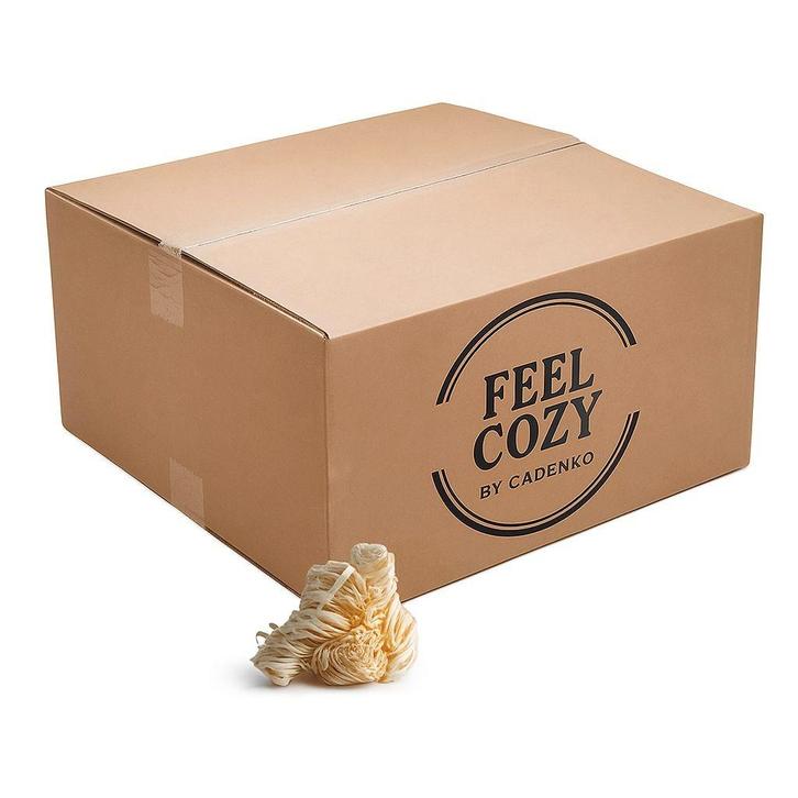 "Feel Cozy" 100% natuurlijke aanmaakwokkels 5 kg, ca. 420 st, Tuin en Terras, Haardhout, Blokken, Overige houtsoorten, Minder dan 3 m³