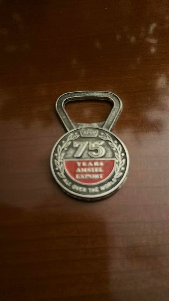 Years Amstel Export 75 jaar, Ophalen of Verzenden, Flesopener, Amstel