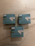 3x Philips LED Recessed spotlight Warm White light, Ophalen of Verzenden, Zo goed als nieuw, Metaal of Aluminium, Halogeen