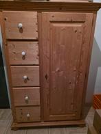 Grenen Meidenkast met Lades en Deur, Huis en Inrichting, Kasten | Kledingkasten, Gebruikt, Landelijk, 25 tot 50 cm, Met deur(en)