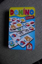 In nieuwstaat, domino junior in blikken doos., Ophalen of Verzenden, Zo goed als nieuw
