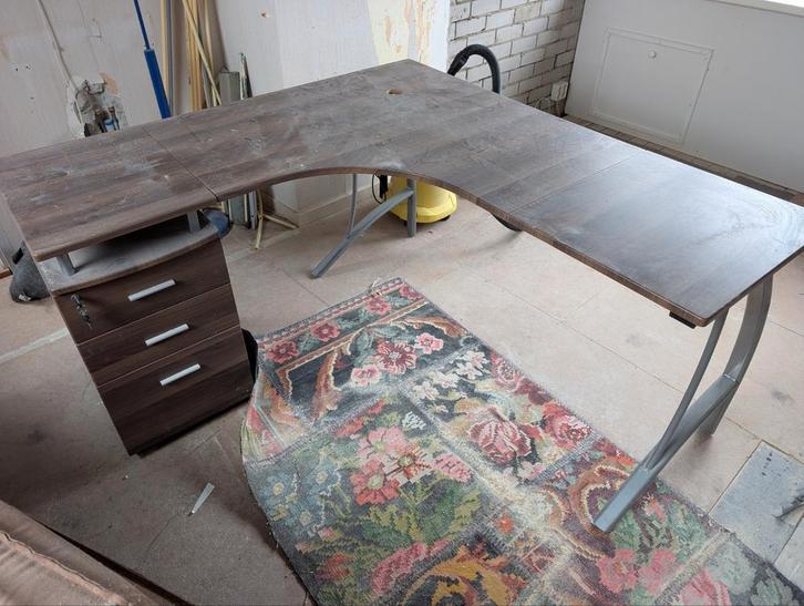 Bureau met ladeblok - gratis af te halen, Huis en Inrichting, Bureaus, Gebruikt, Ophalen